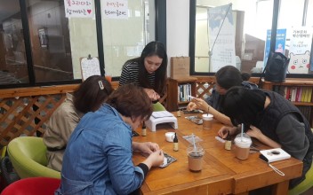 공방카페 레진공예 원데이클래스 후기 이미지